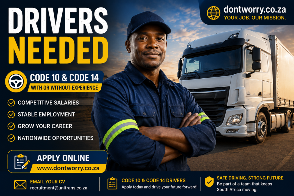 Transpot Driver Drivers Needed for Various Transport and Logistics Companies | Apply ...