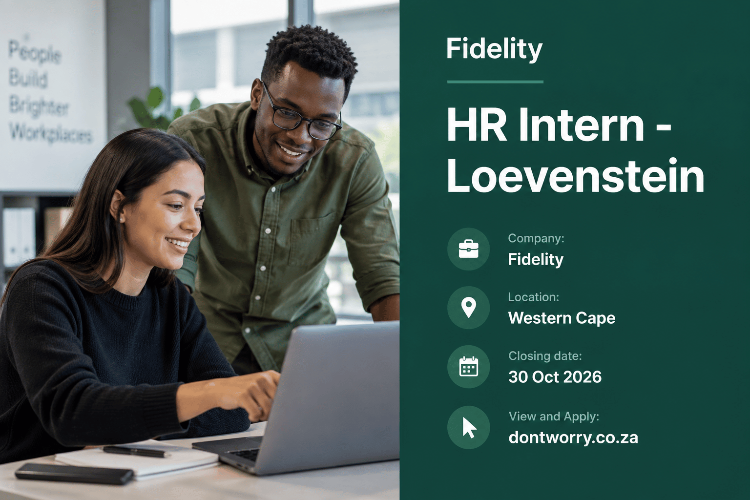 HR Intern working on administrative tasks